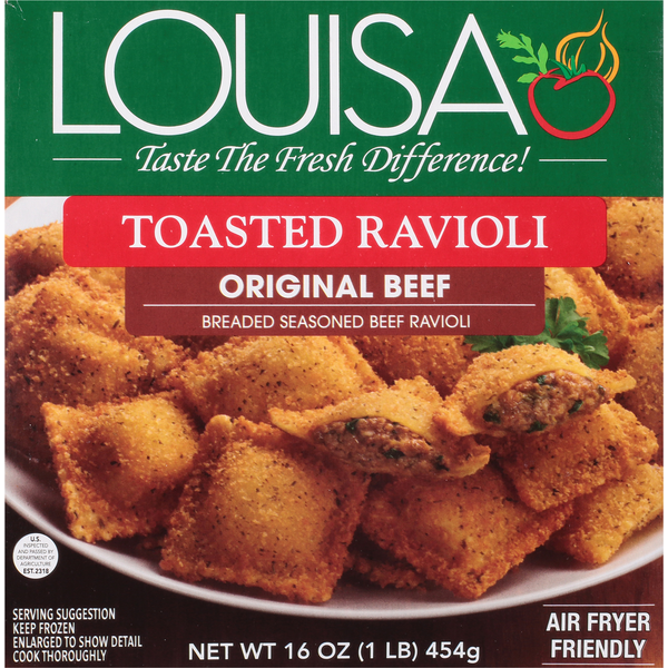 Louisa Original Beef Toasted Ravioli 16 Oz