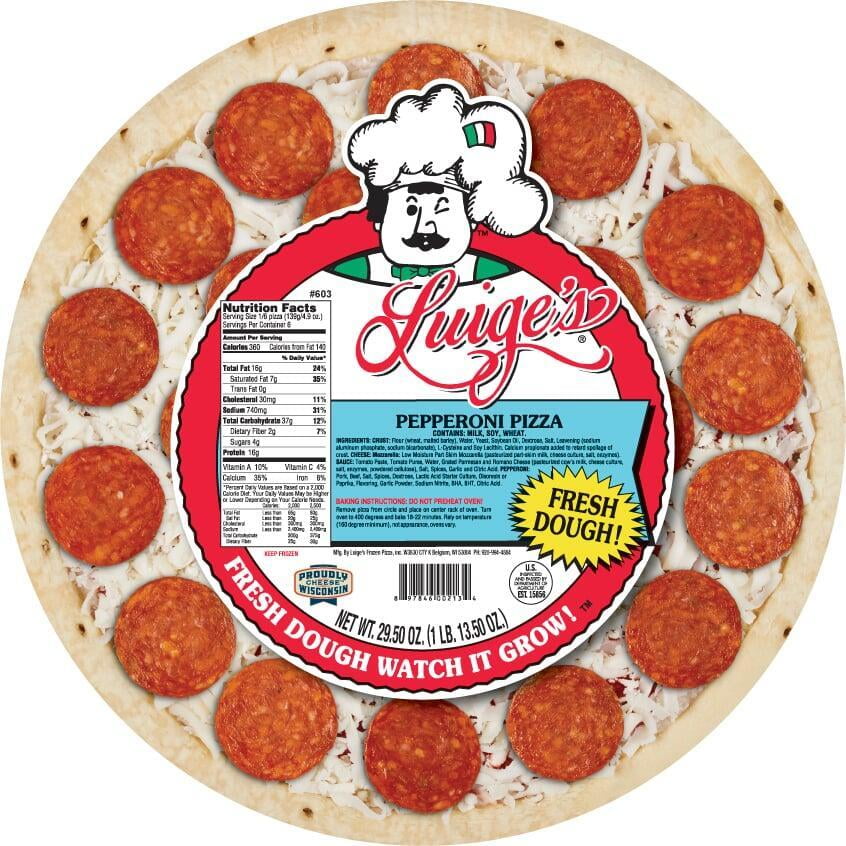 Luige's Fresh Dough Pepperoni Pizza 1 LB 13.50 Oz Luige's Fresh Dough Pepperoni Pizza 1 LB 13.50 Oz