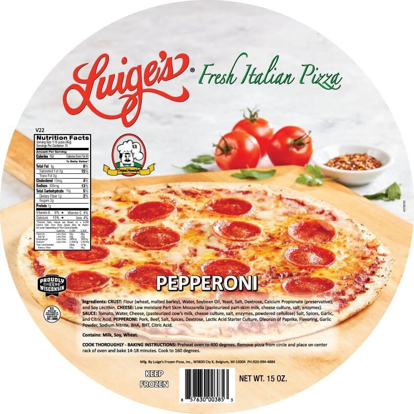 Luige's Fresh Italian Pepperoni Pizza 15 Oz Luige's Fresh Italian Pepperoni Pizza 15 Oz