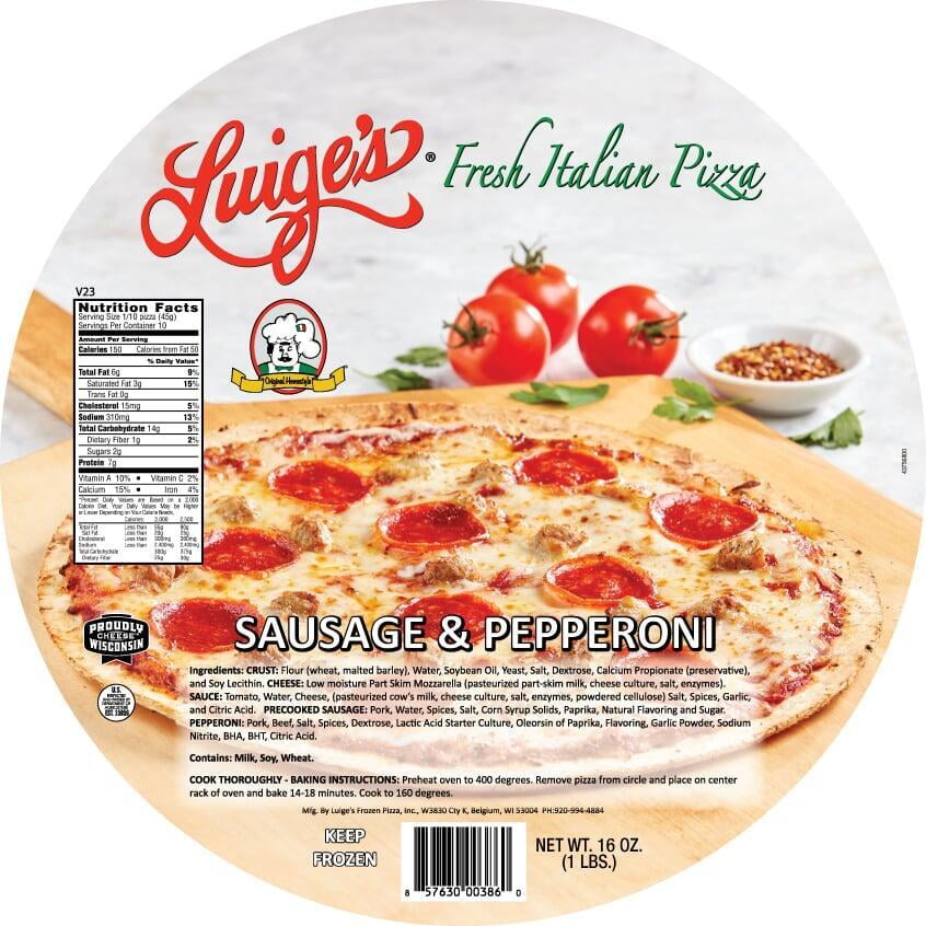 Luige's Fresh Italian Sausage Pepperoni 16 Oz Luige's Fresh Italian Sausage Pepperoni 16 Oz