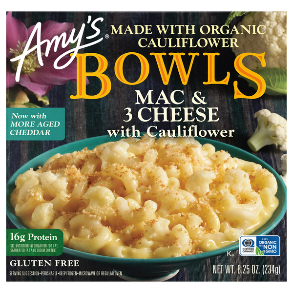 Amy's Organic Mac Three Cheese Cauliflower 8.25 Oz