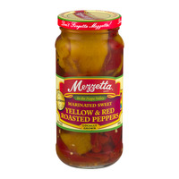 Marinated Sweet Yellow And Red Roasted Peppers 16 Oz