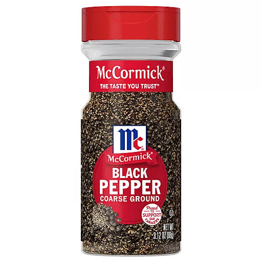 Mc Cormick Black Pepper Course Ground 3.12 Oz