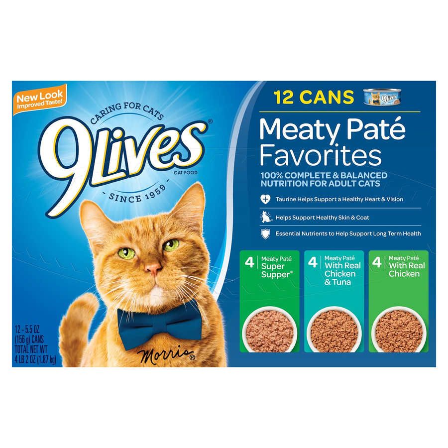 MeatyPateFavoritesAdultCatTwelve5.5OzCans