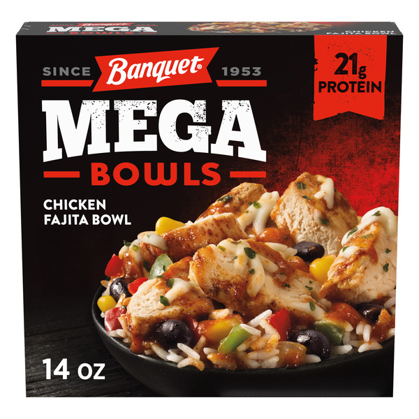 Banquet Mega Bowls Chicken Fajita 14 Oz