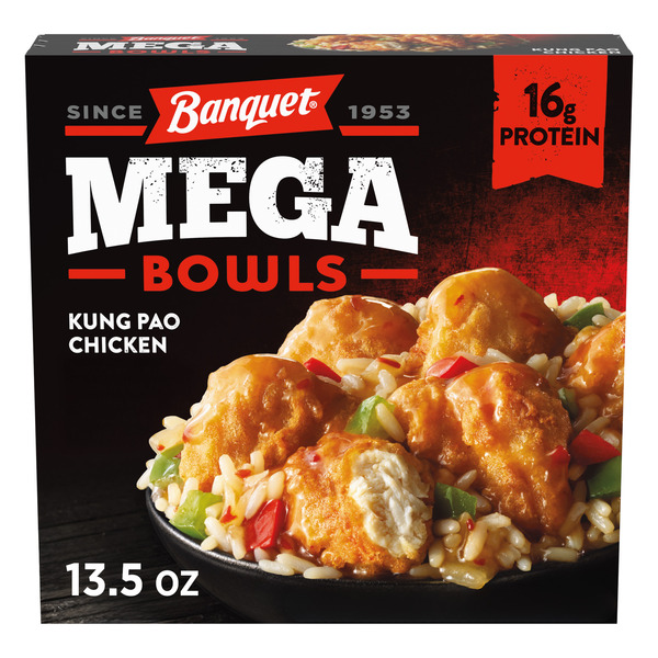 Banquet Mega Bowls Kung Pao Chicken 13.5 Oz