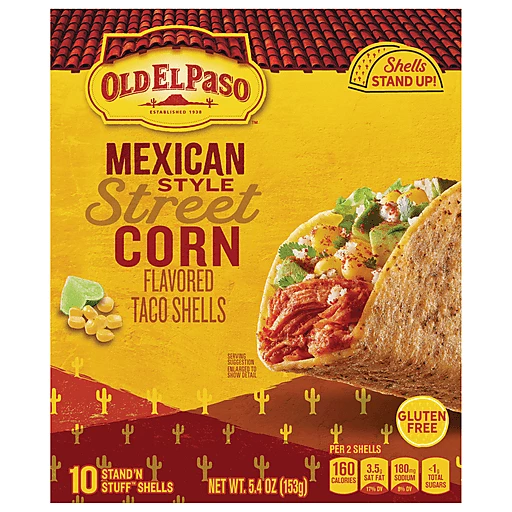 Old El Paso Mexican Style Street Corn Shells 5.4 Oz Old El Paso Mexican Style Street Corn Shells 5.4 Oz