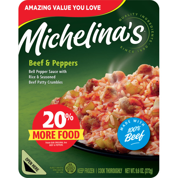 Michelina's Beef & Peppers 9.6 Oz