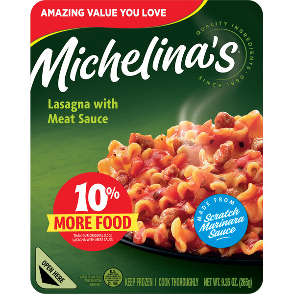 Michelina's Lasagna with Meat Sauce 9.35 Oz