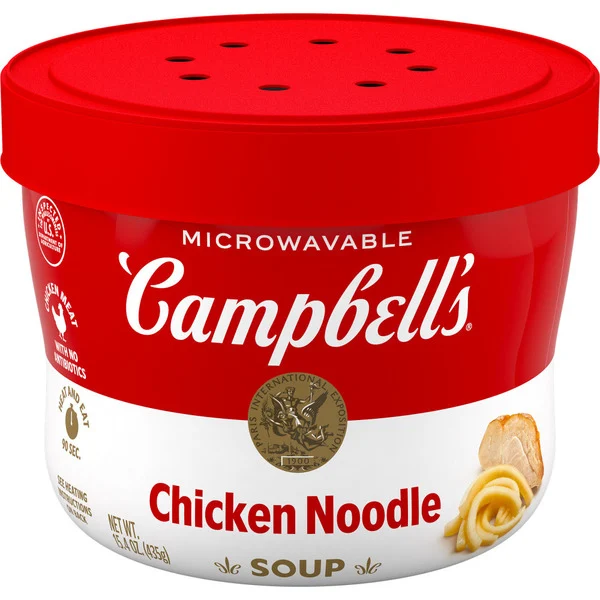 Campbell's Microwavable Chicken Noodle Soup 15.4 Oz