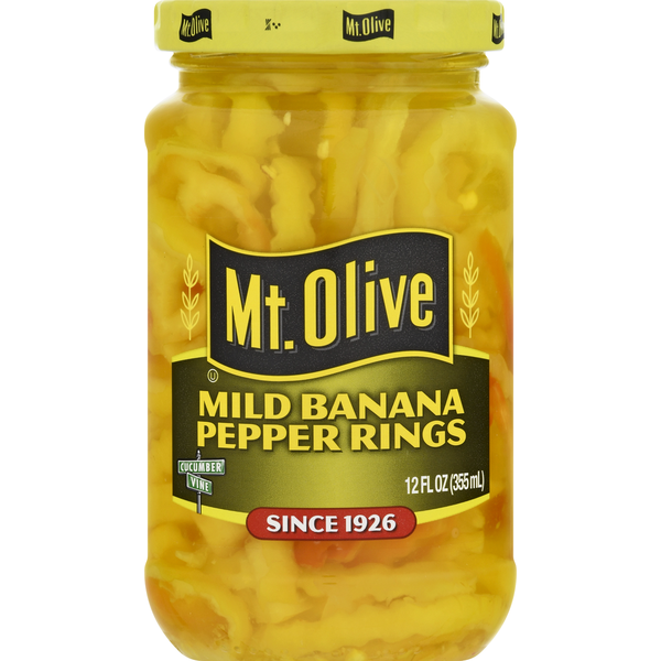 Mt. Olive Mild Banana Pepper Rings 12 FL Oz