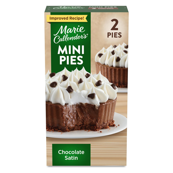 Marie Callender's Mini Pies Chocolate Satin 6 Oz Marie Callender's Mini Pies Chocolate Satin 6 Oz