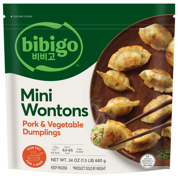 Bibigo Mini Pork & Vegetable Wontons 24 0z Bibigo Mini Pork & Vegetable Wontons 24 0z