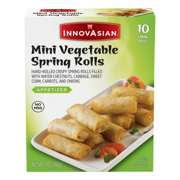 InnovAsian Mini Vegetable Spring Egg Rolls 10 Each 7 Oz InnovAsian Mini Vegetable Spring Egg Rolls 10 Each 7 Oz