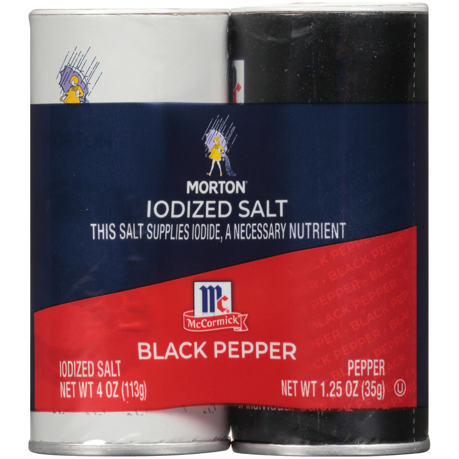 MortonIodizedSaltSince1848BlackPepper5.25Oz MortonIodizedSaltSince1848BlackPepper5.25Oz