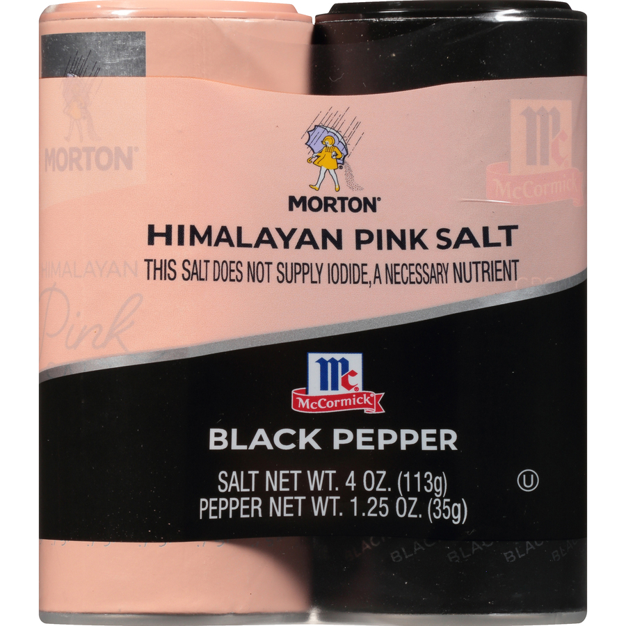 MortonSaltBlackPepperTwinPack5.25Oz MortonSaltBlackPepperTwinPack5.25Oz