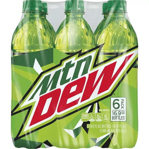 Mountain Dew Six 16.9 FL Oz Bottles Mountain Dew Six 16.9 FL Oz Bottles