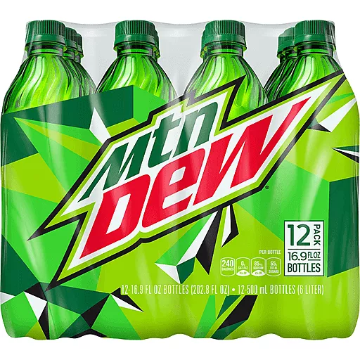 Mountain Dew Twelve 16.9 FL Oz Bottles Mountain Dew Twelve 16.9 FL Oz Bottles
