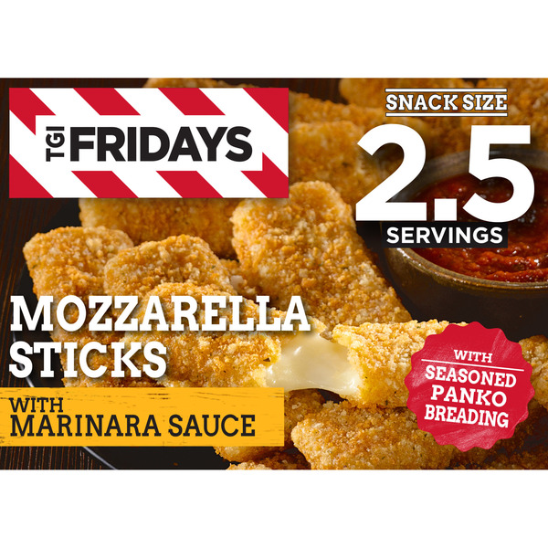 TGI Fridays Mozzarella Sticks with Marinara Sauce 11 Oz