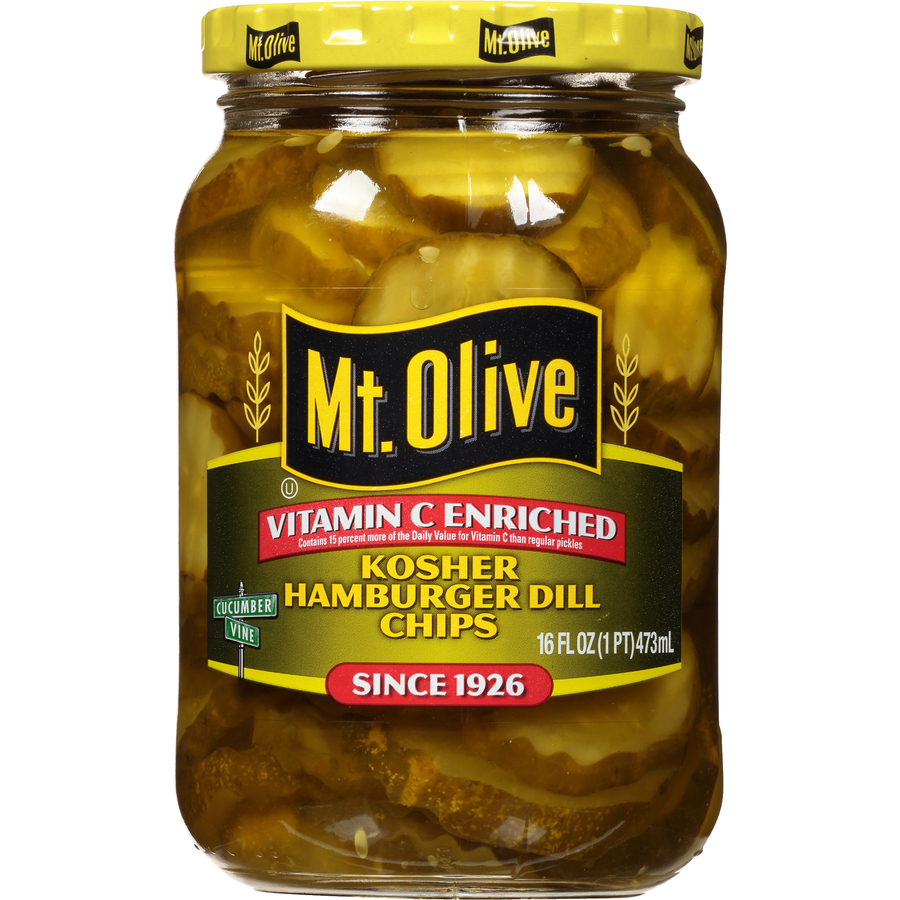 MtOliveKosherHamburgerDillChips16FLOz MtOliveKosherHamburgerDillChips16FLOz