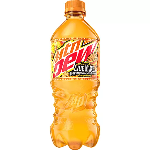 Mtn Dew Live Wire Orange 20 FL Oz Bottle Mtn Dew Live Wire Orange 20 FL Oz Bottle