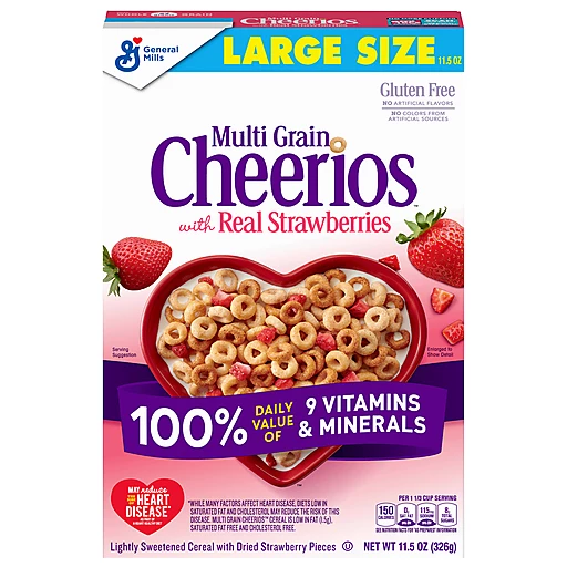 MultiGrainLargeSizeCheeriosRealStrawberries11.5Oz