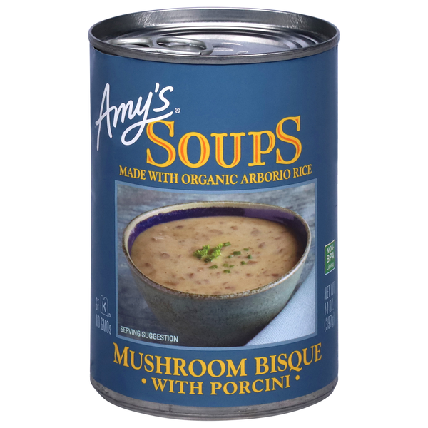 Amy's Mushroom Bisque with Porcini 14 Oz