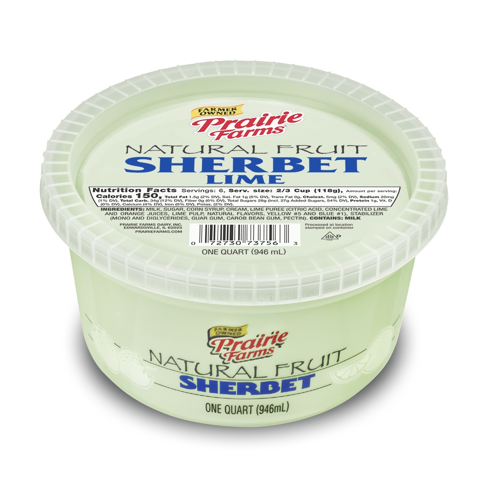 NaturalFruitSherbetLimeOneQuart