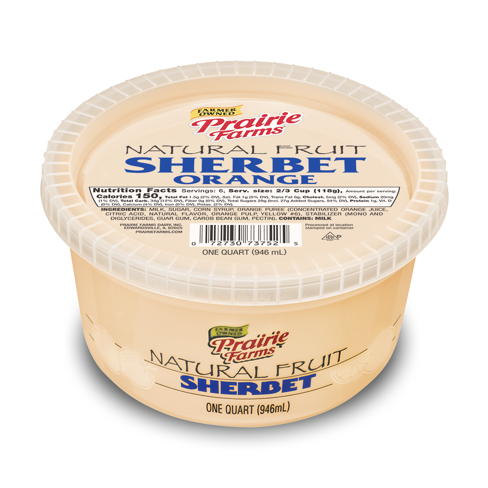 NaturalFruitSherbetOrangeOneQuart
