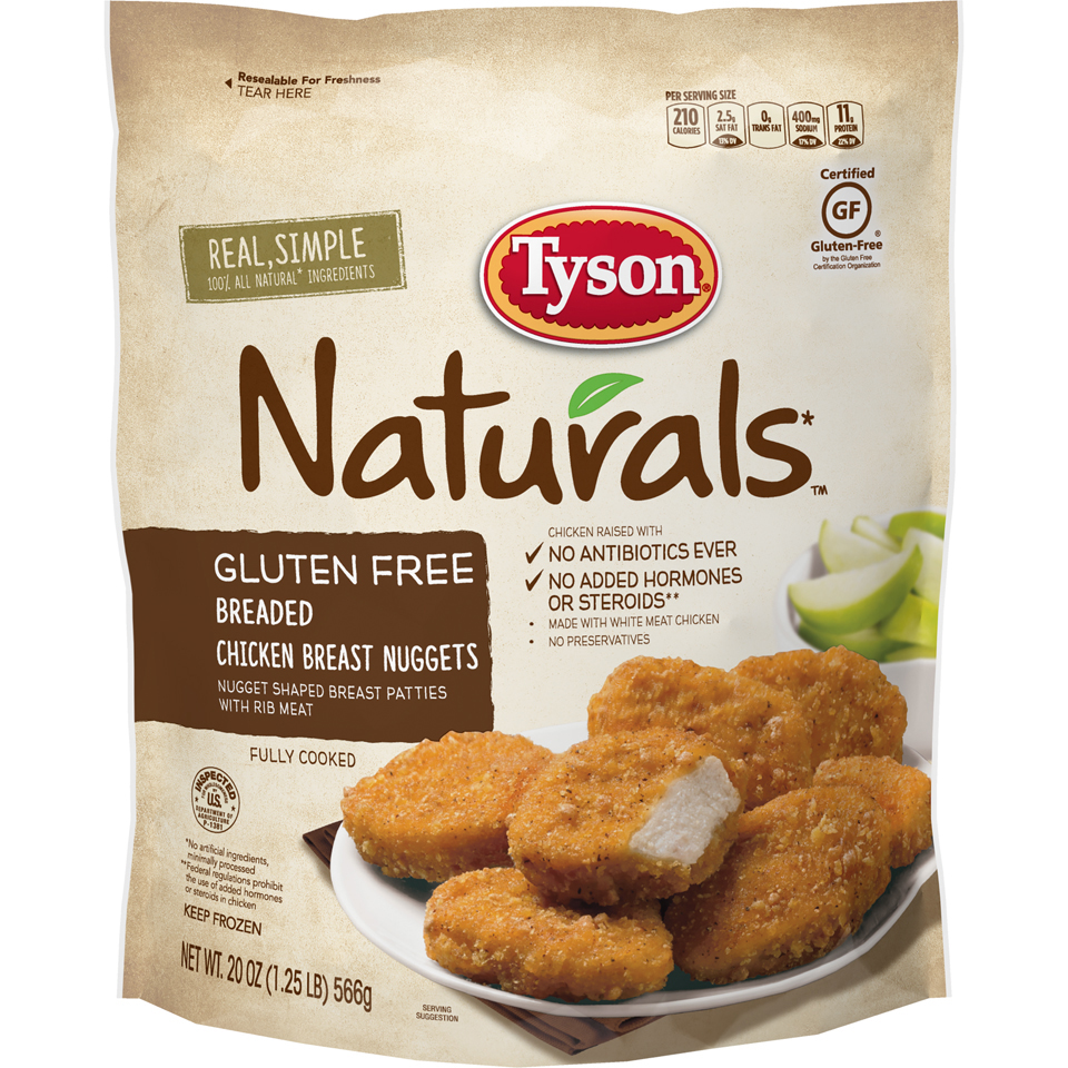 NaturalsGlutenFreeBreadedChickenBreastNuggets20Oz NaturalsGlutenFreeBreadedChickenBreastNuggets20Oz