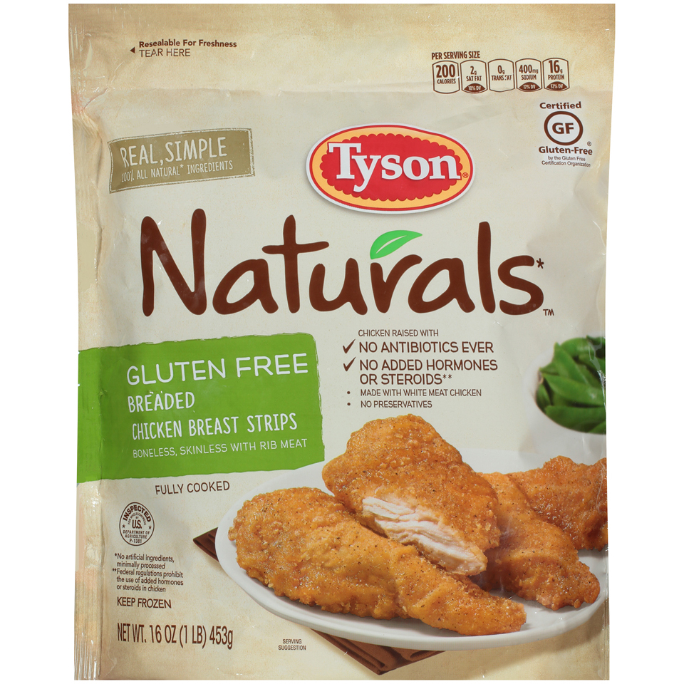 NaturalsGlutenFreeBreadedChickenStrips16Oz NaturalsGlutenFreeBreadedChickenStrips16Oz