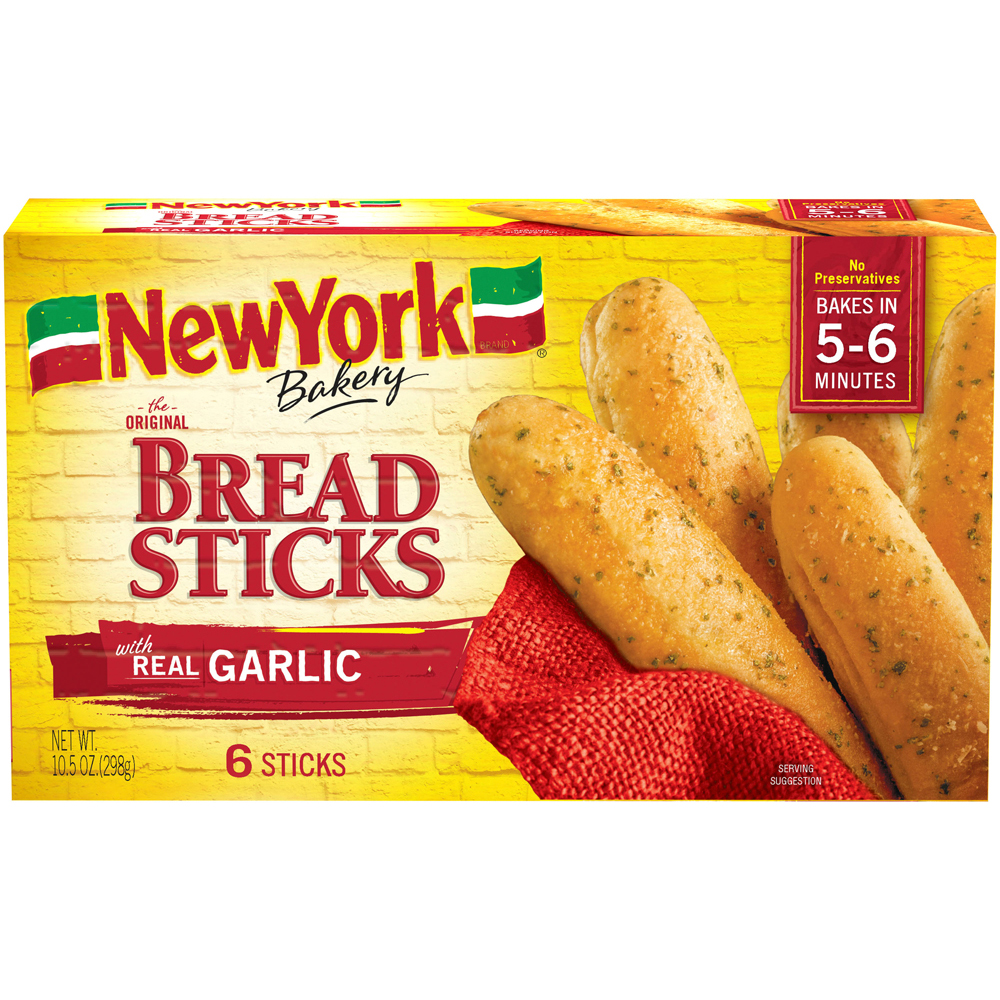 NewYorkBakeryOriginalRealGarlicBreadSticks6Each10.5Oz