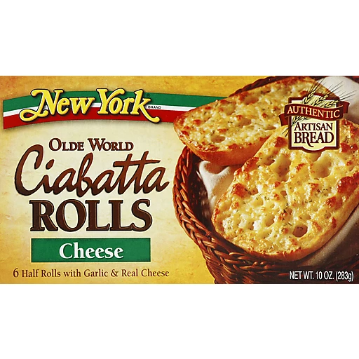 New York Ciabatta Olde World Cheese Rolls 10 Oz