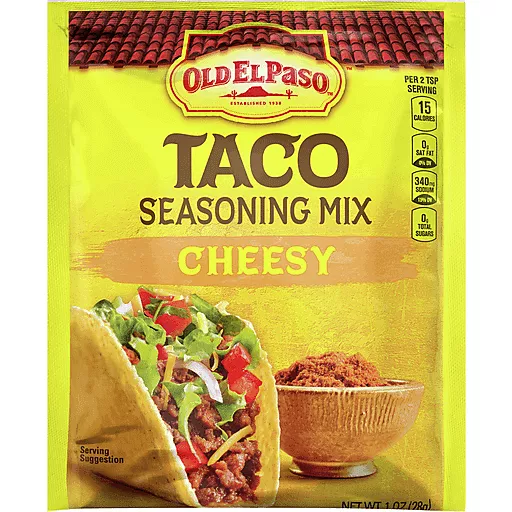 Old El Paso Cheesy Taco Seasoning Mix 1 Oz Old El Paso Cheesy Taco Seasoning Mix 1 Oz