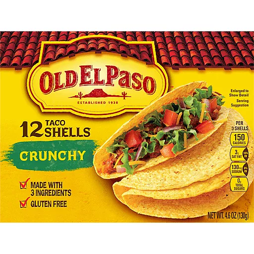 Old El Paso Crunchy Taco Shells 4.6 Oz Old El Paso Crunchy Taco Shells 4.6 Oz