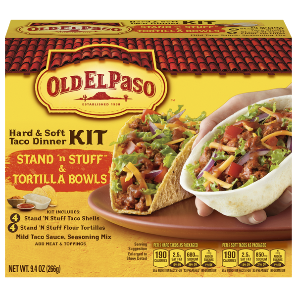 Old El Paso Hard & Soft Taco Dinner Kit 9.4 Oz Old El Paso Hard & Soft Taco Dinner Kit 9.4 Oz