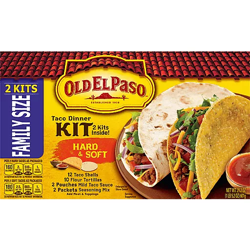 Old El Paso Hard & Soft Taco Kit 21.2 Oz Old El Paso Hard & Soft Taco Kit 21.2 Oz