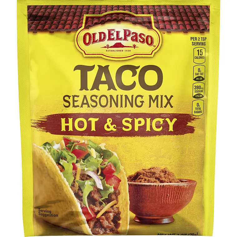 Old El Paso Hot & Spicy Taco Seasoning Mix 1 Oz Old El Paso Hot & Spicy Taco Seasoning Mix 1 Oz