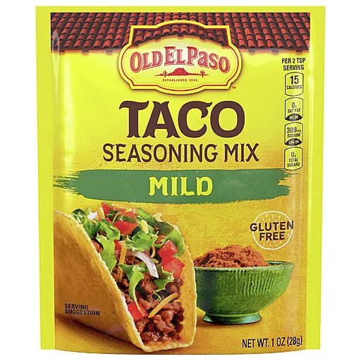 Old El Paso Mild Taco Seasoning Mix 1 Oz Old El Paso Mild Taco Seasoning Mix 1 Oz