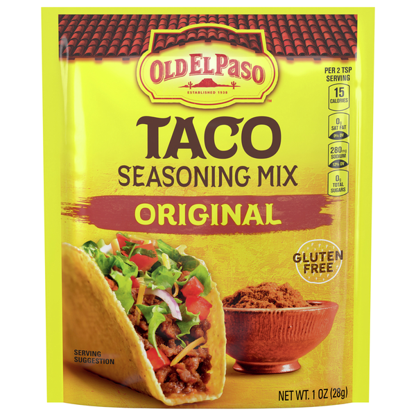 Old El Paso Original Taco Seasoning Mix 1 Oz Old El Paso Original Taco Seasoning Mix 1 Oz