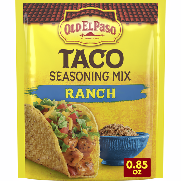 Old El Paso Ranch Taco Seasoning Mix 0.85 Oz Old El Paso Ranch Taco Seasoning Mix 0.85 Oz
