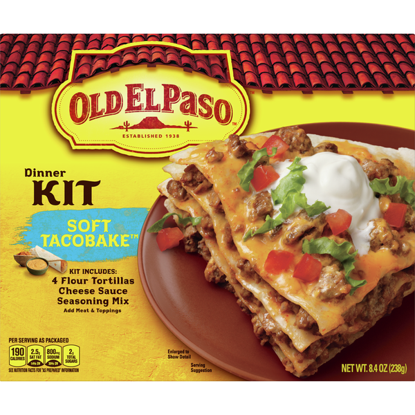 Old El Paso Soft Taco Bake Kit 8.4 Oz Old El Paso Soft Taco Bake Kit 8.4 Oz