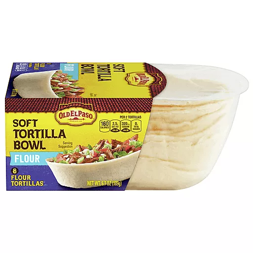 Old El Paso Soft Tortilla Bowl 8 Each 6.7 Oz Old El Paso Soft Tortilla Bowl 8 Each 6.7 Oz