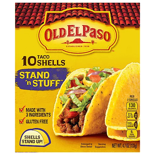 Old El Paso Ten Stand N Stuff Taco Shells 4.7 Oz Old El Paso Ten Stand N Stuff Taco Shells 4.7 Oz