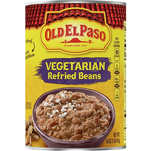 Old El Paso Vegetarian Refried Beans 16 Oz Old El Paso Vegetarian Refried Beans 16 Oz