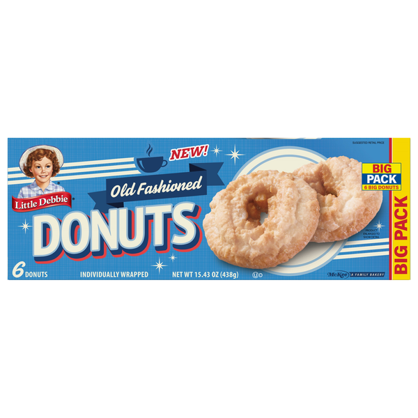 Little Debbie Old Fashioned Donuts 6 Each 15.43 Oz
