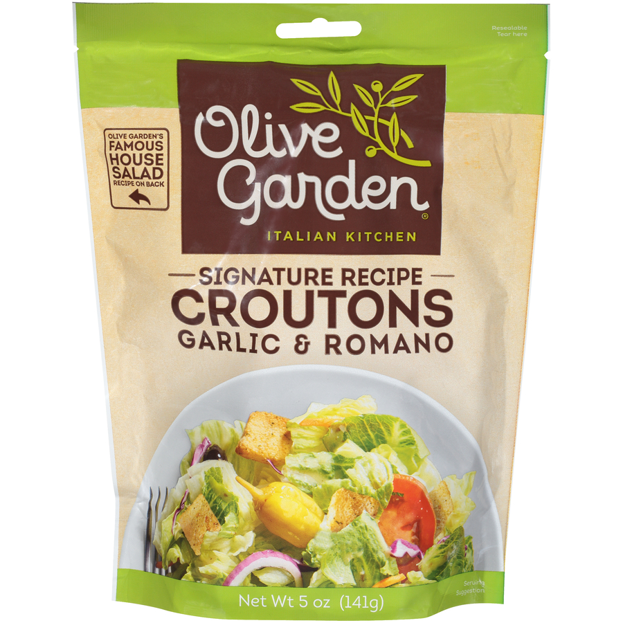 Olive Garden Signature Garlic Romano Croutons 5 Oz