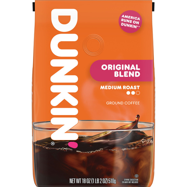 Dunkin' Original Blend Medium Roast Ground 18 Oz 