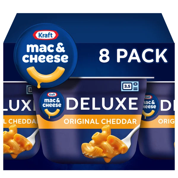 Kraft Original Cheddar Mac & Cheese 8 Pack 19.12 Oz Kraft Original Cheddar Mac & Cheese 8 Pack 19.12 Oz