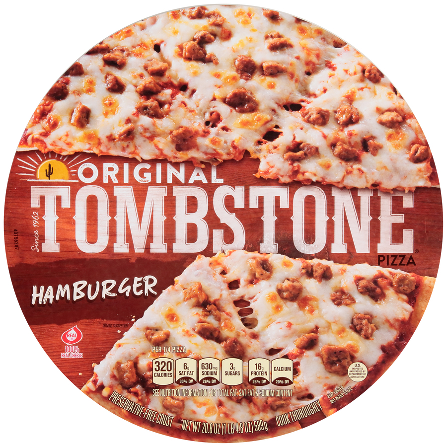 Tombstone Pizza, Sauce & Crust W/Generous Toppings; Who's Pizza God?